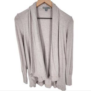 James Perse Soft Angora Blend Long Sleeve Open Cardigan Heather Grey Small / 1
